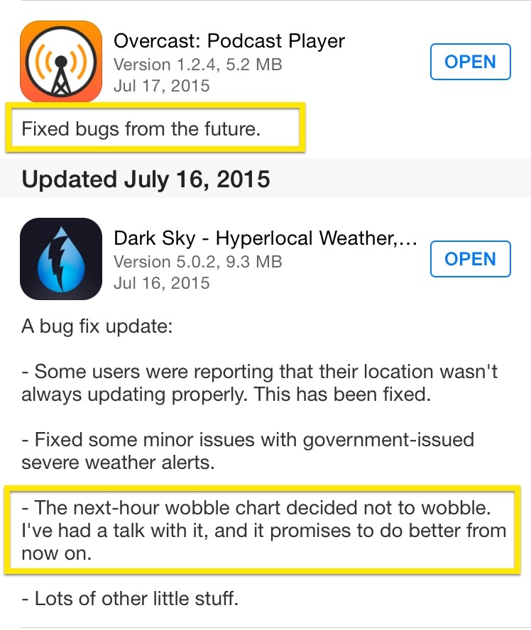 Dark Sky release notes